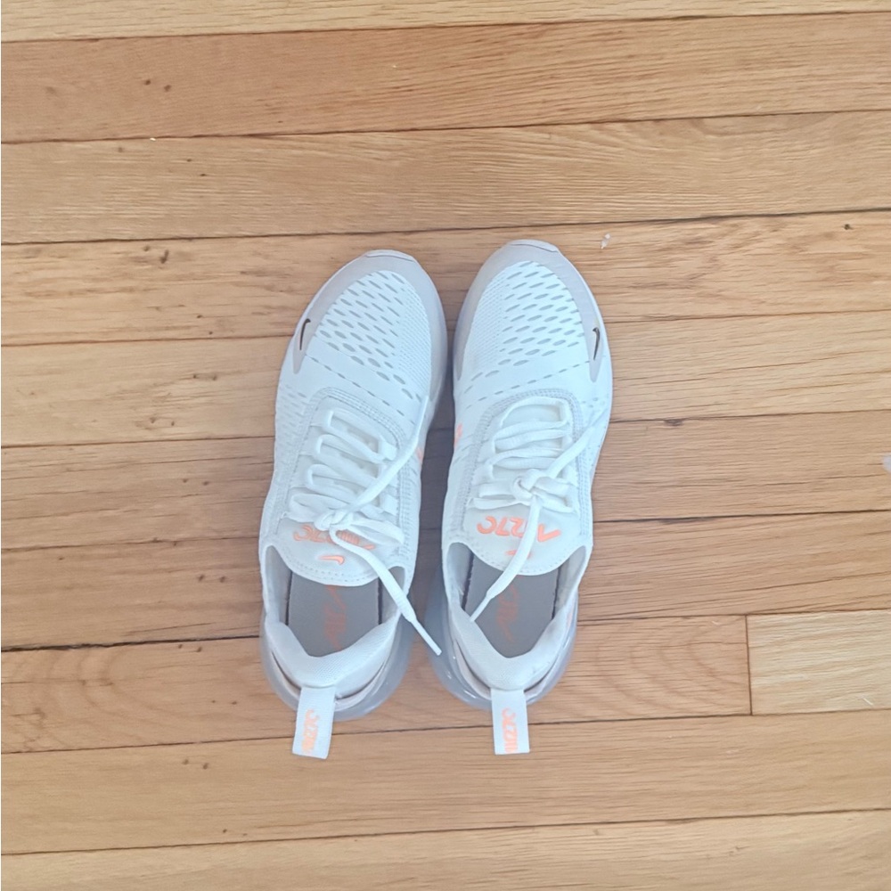Air Max 270 Nike White and Peachy Sneakers for Ultimate Comfort